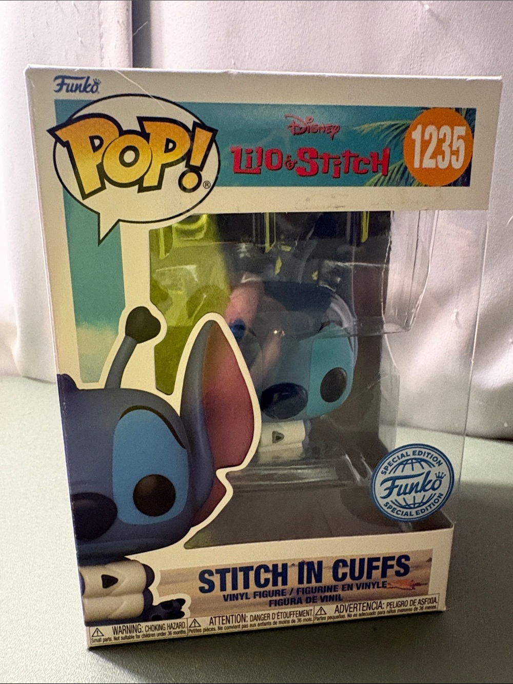 Funko Stitch in Cuffs Vinyl Figure - Blue & Black